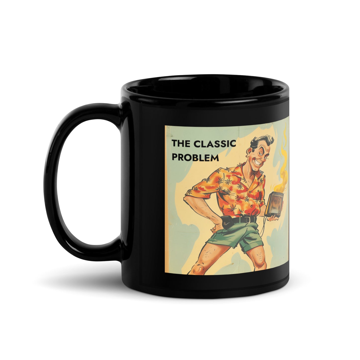 The Classic Problem - Black Glossy Mug